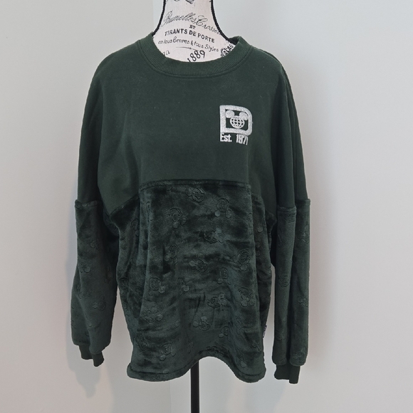 Tops - Dark Green Disney Mickey Printed Sweatshirt
